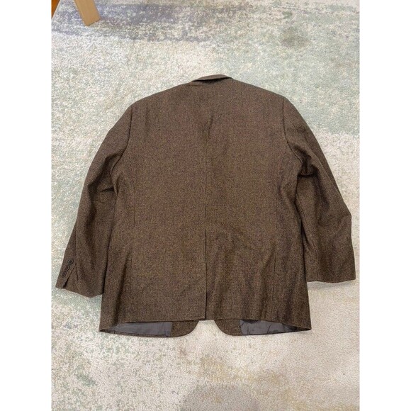 Andrew Fezza Size 44 Camel Hair Blend Chocolate Brown Blazer Sport Coat - Picture 8 of 9